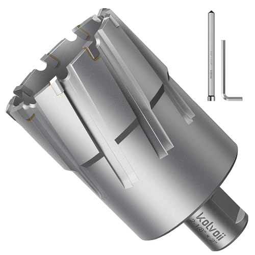 Kolvoii TCT Annular Cutter 2‑1/8" Diameter x 2" Depth, Mag Drill Bit - size: 2-1/8" x 2"