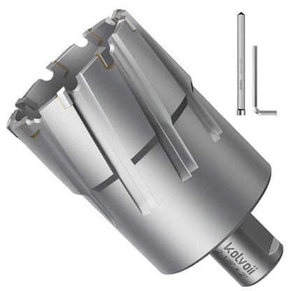 Kolvoii TCT Annular Cutter 2‑1/8" Diameter x 2" Depth, Mag Drill Bit - size: 2-1/8" x 2"