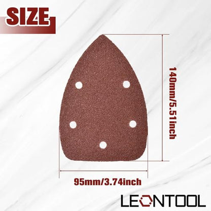 50 Pcs Mouse Detail Sanders Sandpaper Sanders Pads 40 80 120 180 240 Grits Mouse Sander Paper 5 Holes Triangular Sanding Sheets Abrasive Paper for Sanding Machine - style: 5 Hole