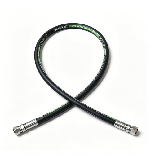 Luckstar 26711-08-08 72" Long 1/2" Hydraulic Hose Swivel Assembly, 2-Layer Steel Braided, EN853 SAE 100R2AT, Female JIC 37° x Female JIC 37°, 6525 PSI Working Pressure - size: 72" JIC Hose Assembly