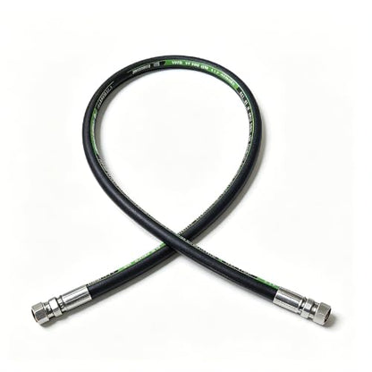 Luckstar 26711-06-06 36" Long 3/8" Hydraulic Hose Swivel Assembly, 2-Layer Steel Braided, EN853 SAE 100R2AT, Female JIC 37° x Female JIC 37°, 7975 PSI Working Pressure - size: 36" JIC Hose Assembly