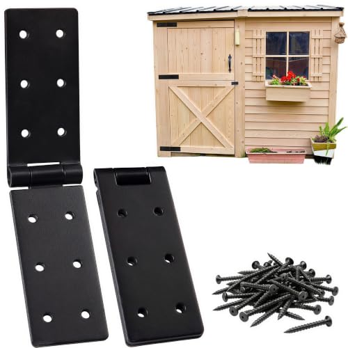 2Pcs Heavy Duty Folding Gate Hinges, 270° Black Door Hinges - style: Style1