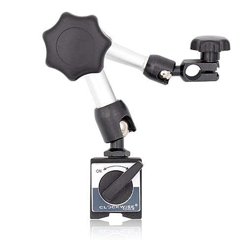 Clockwise Tools Mini Magnetic Base, MGBR-03, Magnetic Stand for Digital Dial Indicators, 88lbs Max Pull - style: MGBR-03 Mini