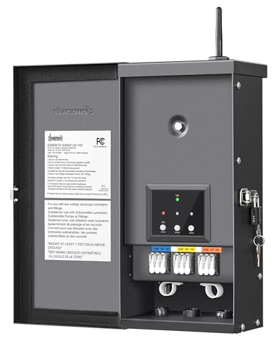 DEWENWILS 300W WiFi Smart Low Voltage Transformer with 3 Zones 300W - style: WIFI-Metal
