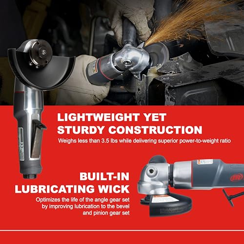 Ingersoll Rand 3445MAX 4.5" Air Angle Grinder/Cutoff Tool, 4.5" Wheel - size: 4.5" Wheel