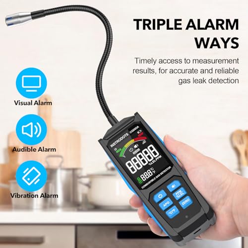 Gas Leak Detector, Propane Detector with Audible & Visual Alarm
