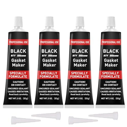 1DFAUL RTV Silicone Gasket Maker, High Temp Silicone Resist Oil, Black,340g - color: Black, size: 340g