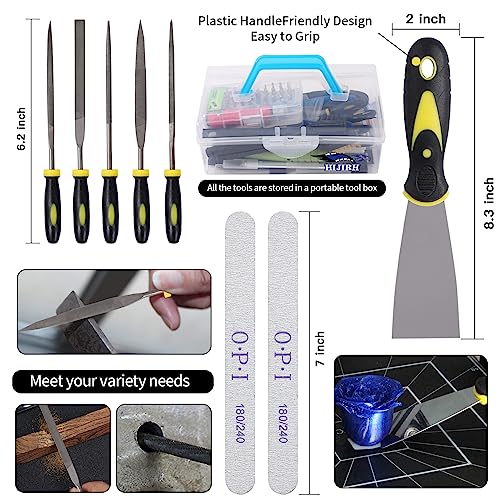HIJIRH 165PCS 3D Model Kit Tools,Gundam Model Tool,Hobby Building Tool Kit