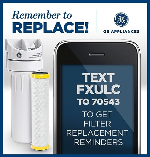 GE Advanced Single Stage Drinking Water System Replacement Filter, Fits GX1S01R Under Sink Filtration System, Replace Every 6 Months, FXULC - size: 1 Count (Pack of 1), style: FXULC