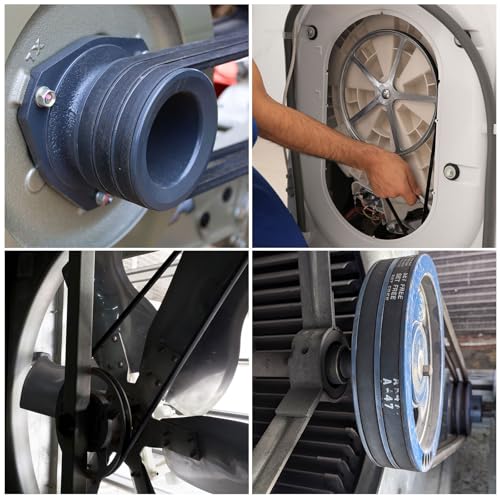 uxcell 5Pcs A31 Classic Wrapped Rubber V-Belt, 33" Lo x 0.51" W x 0.32" H - size: A31