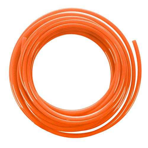 Beduan Pneumatic Tubing Pipe 1/4" OD Orange Air Compressor PU Line Hose Tube for Water Fluid Transfer 12Meter 39.4ft - color: Orange, size: 1/4" OD-39.4ft