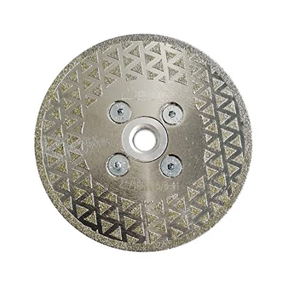 SHDIATOOL Diamond Cutting Grinding Disc for Granite Marble, Cutting Wheel Saw Blade with 5/8-Inch-11 Arbor 4-Inch - size: 4" Double(Thread:5/8"-11)