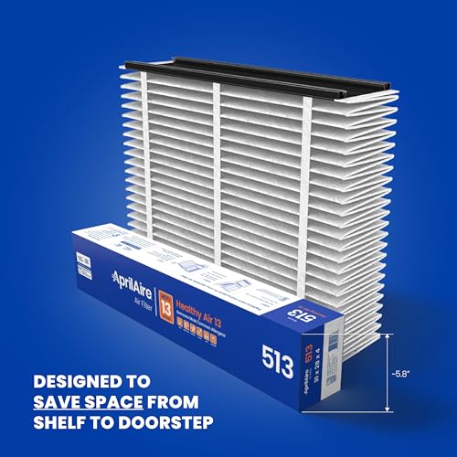 AprilAire 513 Replacement Filter for AprilAire Whole House Air Purifiers - MERV 13, Healthy Home Allergy, 31x28x4 Air Filter (Pack of 1)