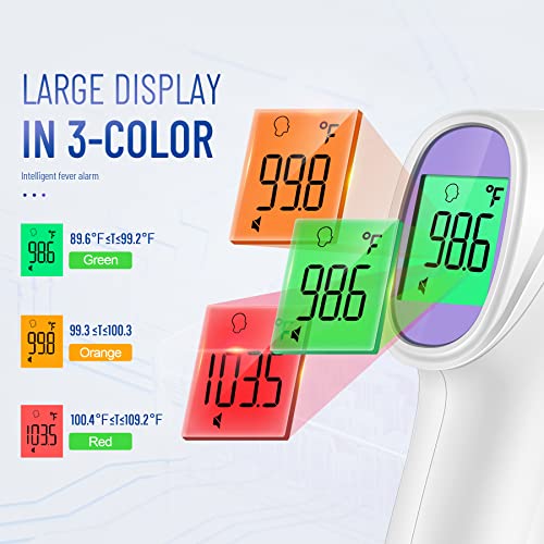 Forehead Thermometer for Adults and Kids, Non Contact, 1s Result (Purple) - color: Purple