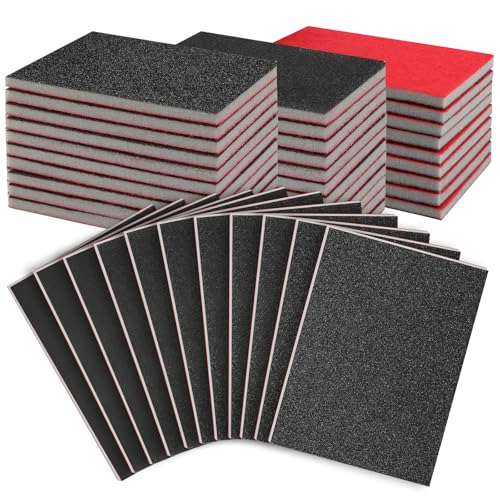 27 Pcs Sanding Sponge Block Pads, 120-3000 Grit Fine Sandpaper Sand Paper - size: 120-3000 Grits