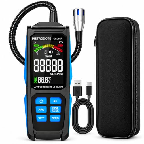 Gas Leak Detector, Propane Detector with Audible & Visual Alarm