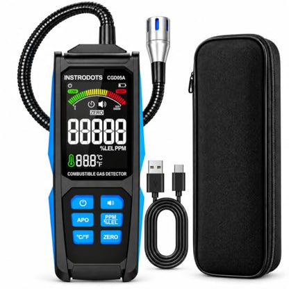 Gas Leak Detector, Propane Detector with Audible & Visual Alarm