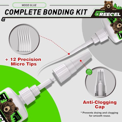 Wood CA Glue, Clear Super Glue for Woodworking & Repairs, 2 oz - size: 2 Ounce, style: Wood Super Glue