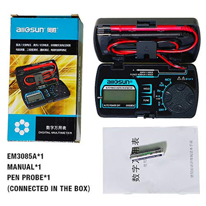 allsun Auto Ranging Pocket Digital Multimeter, AC/DC Voltage NCV Ohm Tester