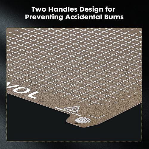 Sovol SV06 Flexible Steel Platform with Textured PEI Surface and Magnetic Bottom Sheet with Adhesive 235x235mm for Creality Ender 3/3 Pro/3 V2/3 S1 Sovol SV05/SV07 Aquila Kobra Neptune 2 3D Printer - style: For SV06/Ender 3 Series