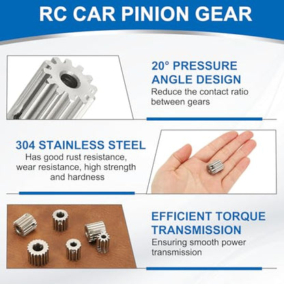 uxcell 1 Mod 12T Spur Gear 4mm Bore, 304 Stainless Steel Pinion Gear - size: 1 Mod 12T, 4mm