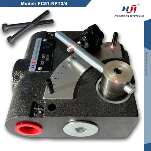 Hydraulic Adjustable Flow Directional Control Valve (3/4" NPT Port, 30 GPM, FC51 without Relief) - size: 3/4" NPT Port, 30 GPM, style: FC51 without Relief