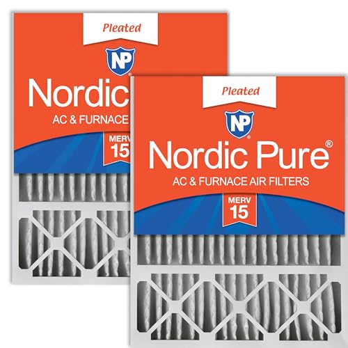 Nordic Pure 16x25x5 Honeywell/Lennox Replacement MERV 15 Air Filters 2 Pack - style: MERV 15