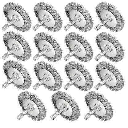 2 Inch Wire Brushes for Drill, 15 Pieces