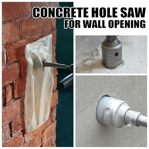 4.92 inch / 125mm Concrete Hole Saw with SDS Plus Shank Rod - style: 125mm ( 4.9 inch )