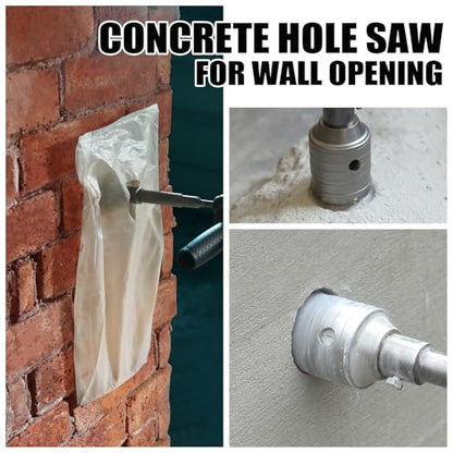 4.92 inch / 125mm Concrete Hole Saw with SDS Plus Shank Rod - style: 125mm ( 4.9 inch )