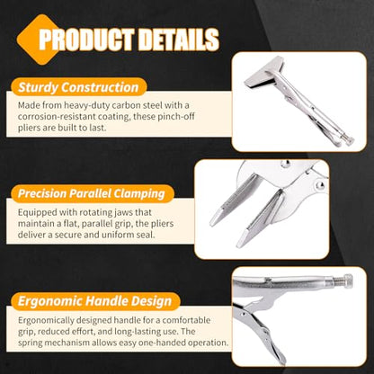 10" Locking Sheet Metal Clamp, 1 Pack Welding Locking Pliers