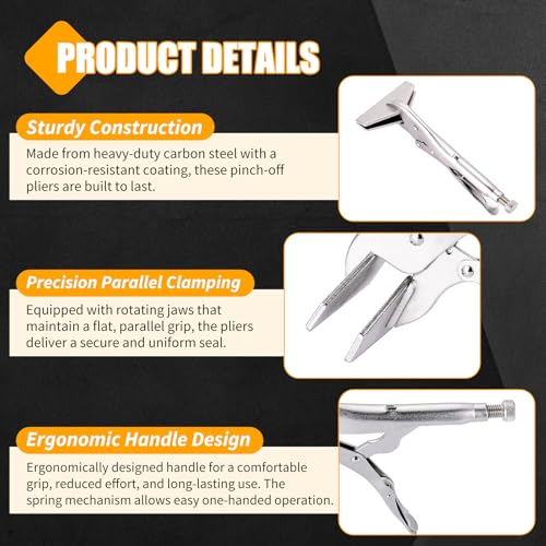 10" Locking Sheet Metal Clamp, 4 Pack Welding Locking Pliers