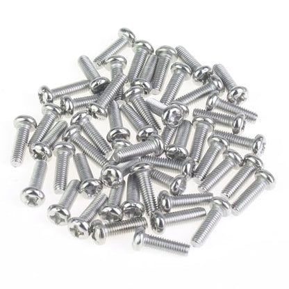 105 Pieces M3 x 10mm Machine Screws, Thread Pitch 0.5mm, Sutemribor M3 Phillips Pan Head Machine Screws, 304 Stainless Steel, Fully Threaded, Silver - size: M3 x 10mm, style: Phillips Pan Head