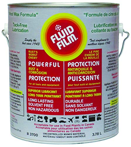 Fluid Film 1 Gallon Can Rust Inhibitor Rust Prevention Anti Corrosion Anti Rust Coating Undercoating Underbody Rust Proofing Corrosion Protection for Truck Snow Blower Mower Car Semi Tractor Bus - size: 1 Gallon