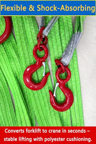 Four Leg Bridle Web Sling 10ft 11023lb Web Slings Belt Type with Hook 3.0 m 5000 kg Light Weight and Flexible Capacity Steel Sling [4leg 5.0t 3m] - size: 10ft 4leg 11023lb