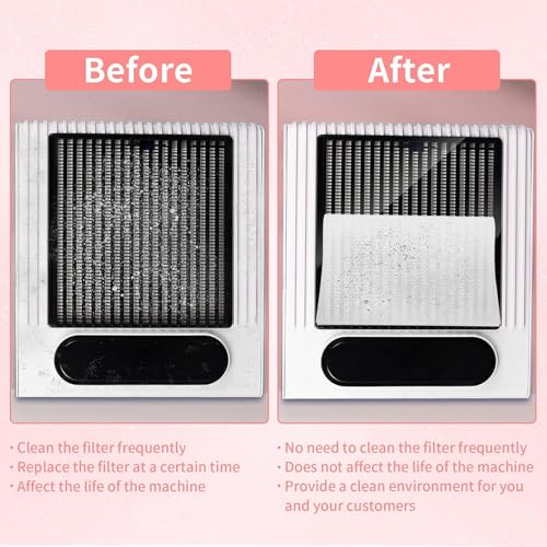 200 Nail Dust Collector Filter - Nail Fan Filter Paper Disposable