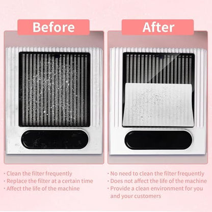200 Nail Dust Collector Filter - Nail Fan Filter Paper Disposable