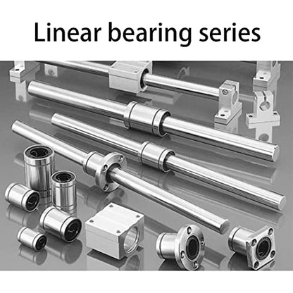 Linear Ball Bearings, LM8LUU 8mm Bore Longer Linear Motion Bushing Double Side Rubber Sealed Rod Liner Shaft Parts for CNC Machine 3D Printer 4 Pack - size: 8mm