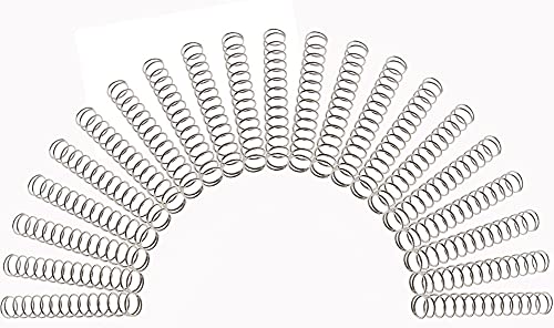 40 pcs Stainless Steel Compression Spring Extension Sturdy Assortment 1.6'' Length x 0.22'' OD x 0.02'' Wide Diameter