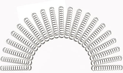 40 pcs Stainless Steel Compression Spring Extension Sturdy Assortment 1.6'' Length x 0.22'' OD x 0.02'' Wide Diameter