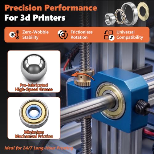 72PCS 6 Sizes Deep Groove Ball Bearings Assortment - size: 72PCS 693ZZ-627ZZ