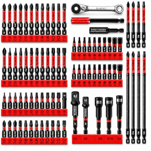 88-Piece Impact Driver Bit Set, S2 Magnetic Screwdriver Bit Set - style: 88-Piece Magnetic Screwdriver Bit Set