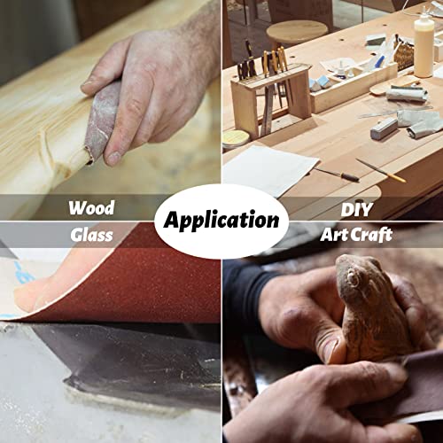 SPEEDWOX 100 PCS Micro Sander 3.5 x 1.2 Inch Mini Sander for Small Projects Micro Detail Hand Sander Grit 600 Detail Sanding Refill Hook & Loop Aluminum Oxide Sandpaper for Wood Furniture - style: 600 Grit