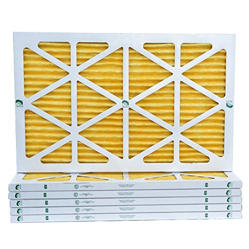 Glasfloss ZL 12x24x1 MERV 11 AC Furnace Pleated Air Filters. Box of 6 - size: 12x24x1 | 1" Filters | 6 Pack