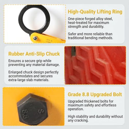 705 lbs Large Slab Stone Lifting Clamp Scissor Lifter Carry Part