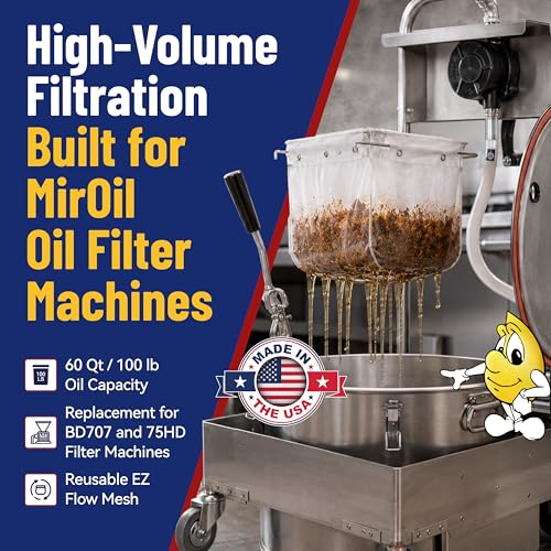 MirOil RC88PS Fryer Oil Filter Bag Only, Part 12855, EZ Flow Series - size: Filter Bag