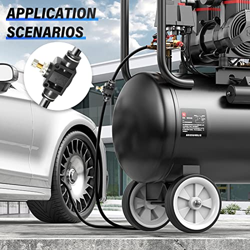 TAILONZ 4mm OD SCF-4 Air Flow Control Valve Push-to-Connect Fitting 1PCS - size: 4mm/Black/1PCS