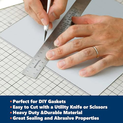 WochiTV Translucent Silicone Rubber Sheet, 12" Wide x 1/16" Thick x 12" Long Heat Resistant Rubber Mat for DIY Gaskets Material, Pads, Sealing, Cushion, Microwave Oven Protection - color: 1/16" Thick, size: 12” x 12"