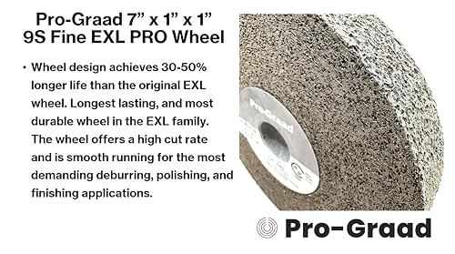 EXL PRO Deburring Wheel 7" x 1" x 1", 9S Fine, 50793 - style: 7" x 1" x 1" 9S Fine