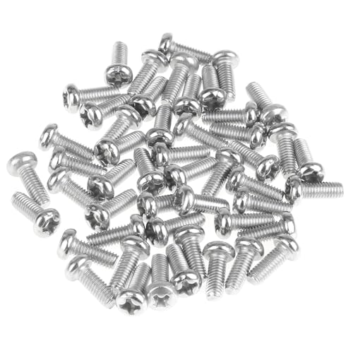 105 Pieces M3 x 8mm Machine Screws, Thread Pitch 0.5mm, Sutemribor M3 Phillips Pan Head Machine Screws, 304 Stainless Steel, Fully Threaded, Silver - size: M3 x 8mm, style: Phillips Pan Head